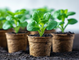 Biodegradable Pot Seedlings