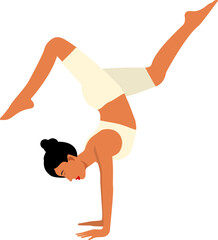 Yoga pose vector 