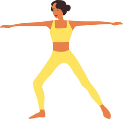 Fototapeta premium Yoga pose vector 
