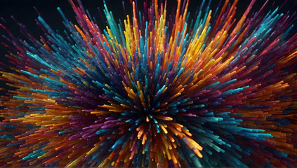 Mesmerizing 3D Abstract Multicolor Visualization