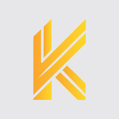 K letter colorful logo gradient vector, abstract letter k logo design digital company