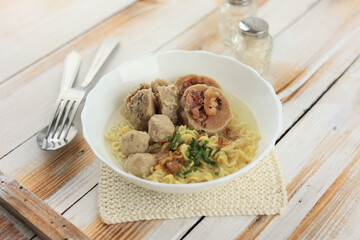 Bakso or Baso, Indonesian Meatball Soup