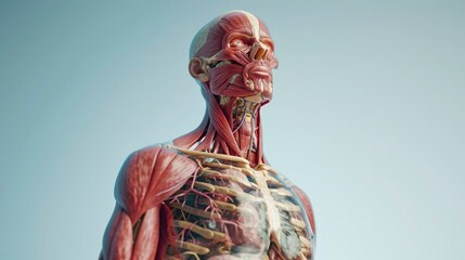 The human body muscles - obrazy, fototapety, plakaty