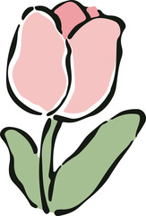 Tulip Flower Element