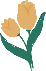 Tulip Flower Element