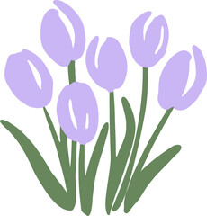 Tulip Flower Element