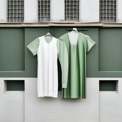 shirts on hangers Generative AI