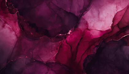 Abstract dark pink alcohol ink art background