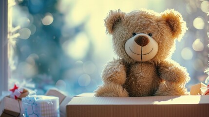 Get Your Product Noticed with a Cartoon Teddy Bear on the Packaging Box