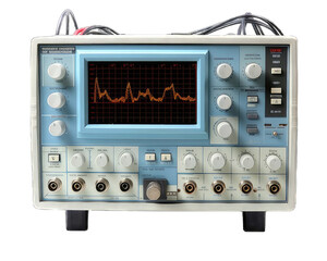 Fototapeta premium Power analyzer isolated on white background.