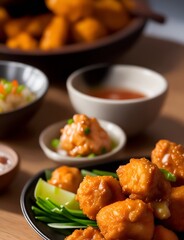 Close up Karaage, Japanese Fried Chicken