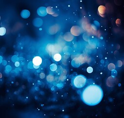 abstract background with blue bokeh