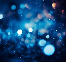 abstract background with blue bokeh