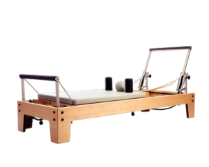 Swing on white background. Exercise pilated mashine on png transparent background.