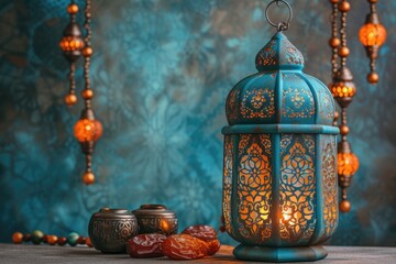 dates fruit with decorative Holy month of Ramadan concept professional photography