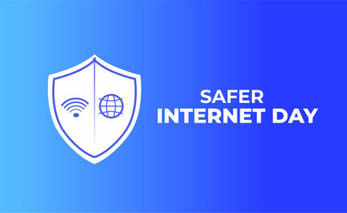 safer internet day. 7 February.safer internet day banner, poster, card. vector illustration.