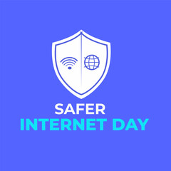 safer internet day. 7 February.safer internet day banner, poster, card. vector illustration.