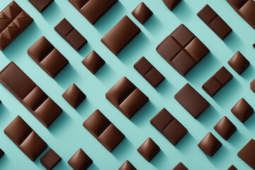 Elegant Pixel Palette: Sea Salt Chocolate Artistry