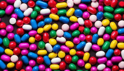 Fototapeta na wymiar A large assortment of colorful candy