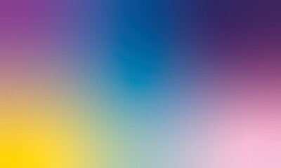 Purple Yellow turquoise and blue Colorful abstract background. Smooth transitions of iridescent colors colored gradient. blurred gradient mesh background