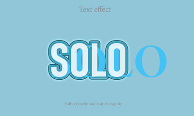 Unique and attractive editable text effect design 