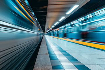 an empty subway station