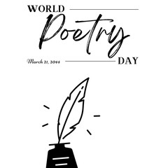  graphic of world poetry day good for world poetry day celebration. flat design. flyer design.flat illustration.