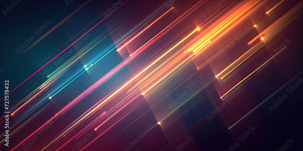 Aufkleber abstract a colorful background with bright lights , blockchain network concept , distributed registe