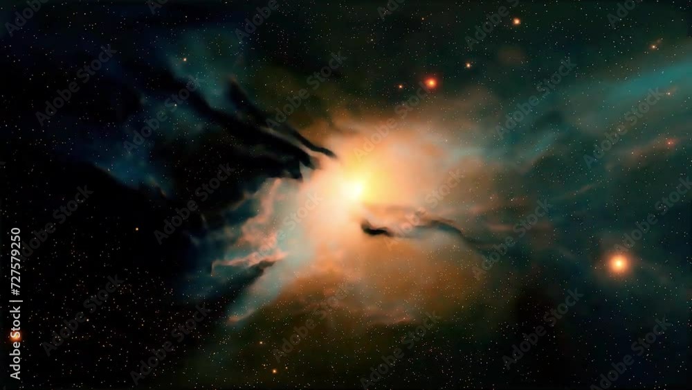 Wall mural space universe motion animation abstract background