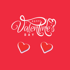Happy Valentine's Day on 14 February. Valentine's Day vector illustration, poster, flyer, social media post, icon, sign/symbol, or logo.
