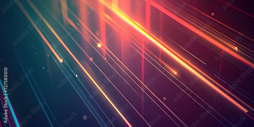 Aufkleber abstract a colorful background with bright lights , blockchain network concept , distributed registe
