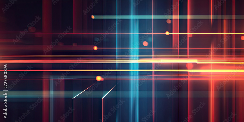 Aufkleber abstract a colorful background with bright lights , blockchain network concept , distributed registe