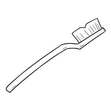 recommend clip art: toothbrush illustration outline isoalted vector