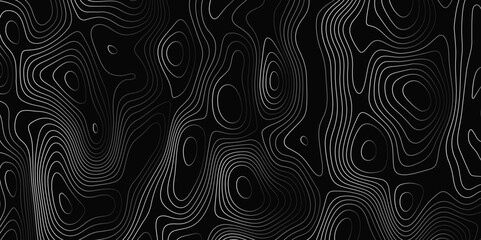 Fractal lines background. Topographic map like abstract backdrop. Topographic multicolored linear background for design Map.