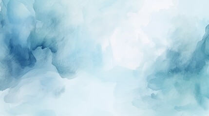Dark blue abstract watercolor background november style, cool tones soft copy space