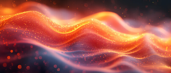 Abstract Background With Waves and Lights