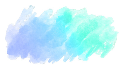watercolor paintbrush texture isolated on transparent background or white background, PNG clean