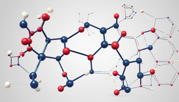 A molecular structure of a chemical compound