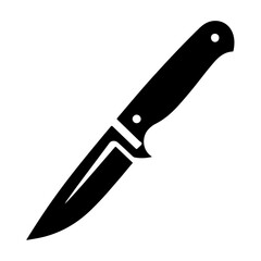 minimal knife icon, clipart, symbol, black color vector silhouette