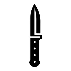 minimal knife icon, clipart, symbol, black color vector silhouette