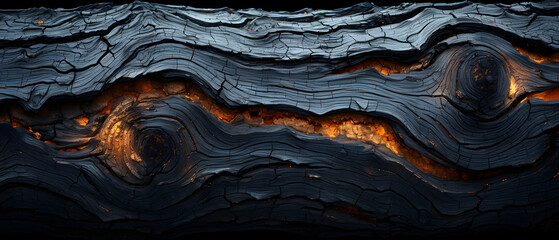 A Piece of Wood With Wave-like Patterns