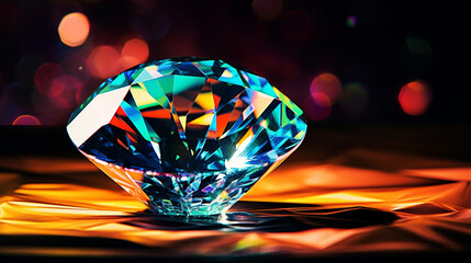 A shining jewel, highlight color contrast photography, pop art, FHD, high detail 
