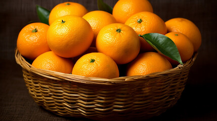 oranges in a basket images