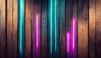 abstract colorful background, Modern futuristic neon lights on old grunge brick wall room background art, background wallpaper stone, wallpapers, photos, background, landscape, Ai Generate 