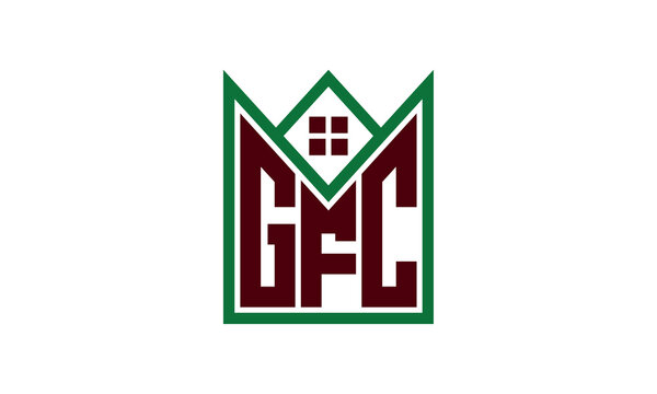 GFC initial letter real estate builders logo design vector. construction ,housing, home marker, property, building, apartment, flat, compartment, business, corporate, house rent, rental, commercial