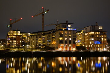  Modern apartment buildings in Stockholm - Sweden           