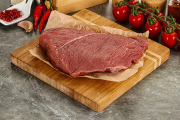 Raw beef meat shoulder for cooking