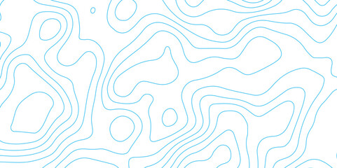 Abstract background with topographic contours map .white wave paper and geographic blue line abstract background .vector illustration of topographic line contour map design .