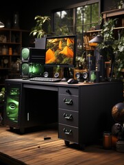 croissants_with_almonds_cappuccino UHD Wallpaper