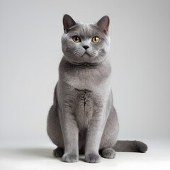 british shorthair cat sitting